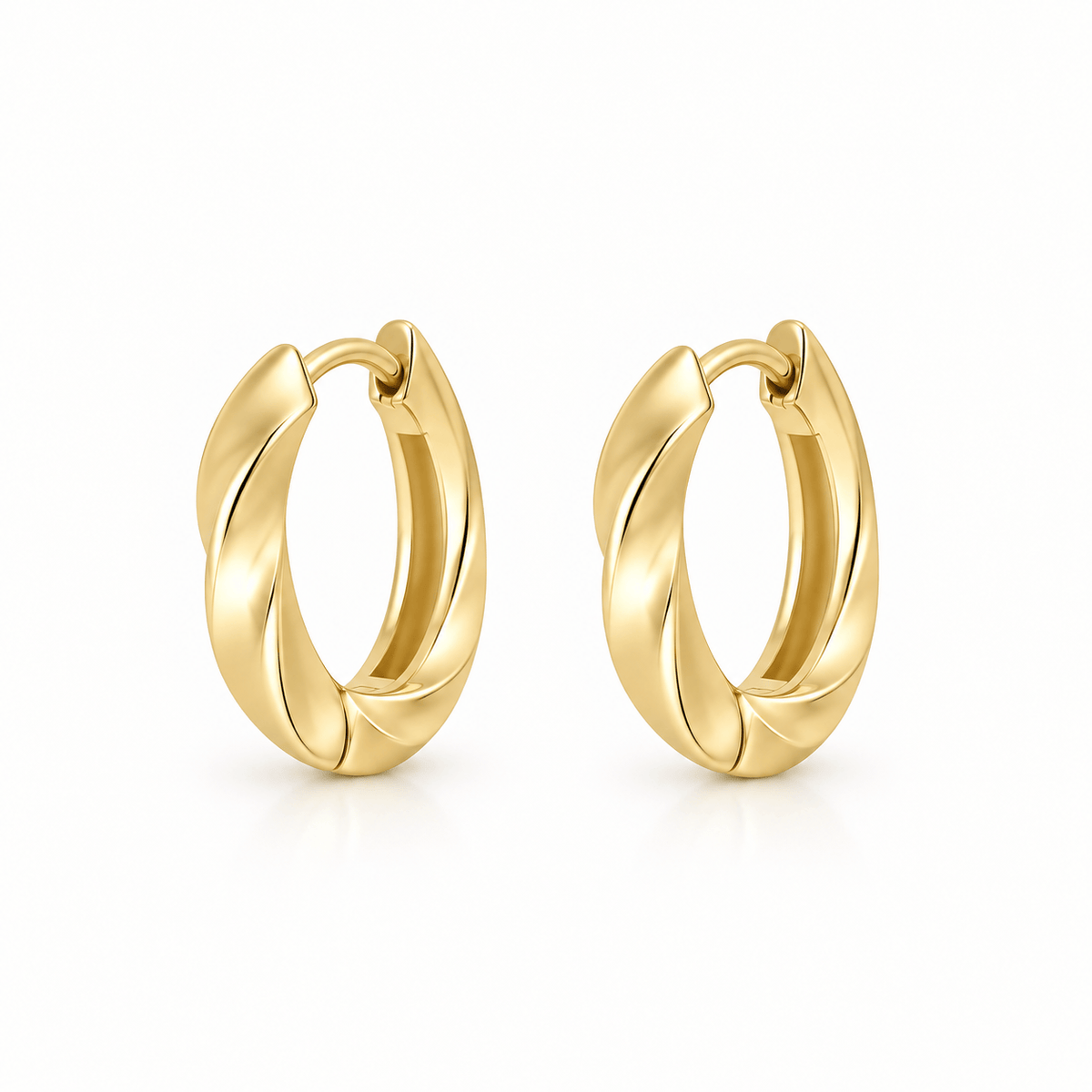 Bohomoon Stainless Steel Sage Hoop Earrings
