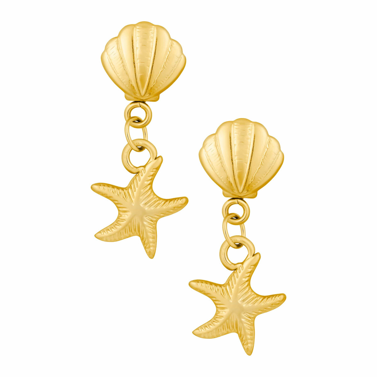 Bohomoon Stainless Steel Sailor Stud Earrings