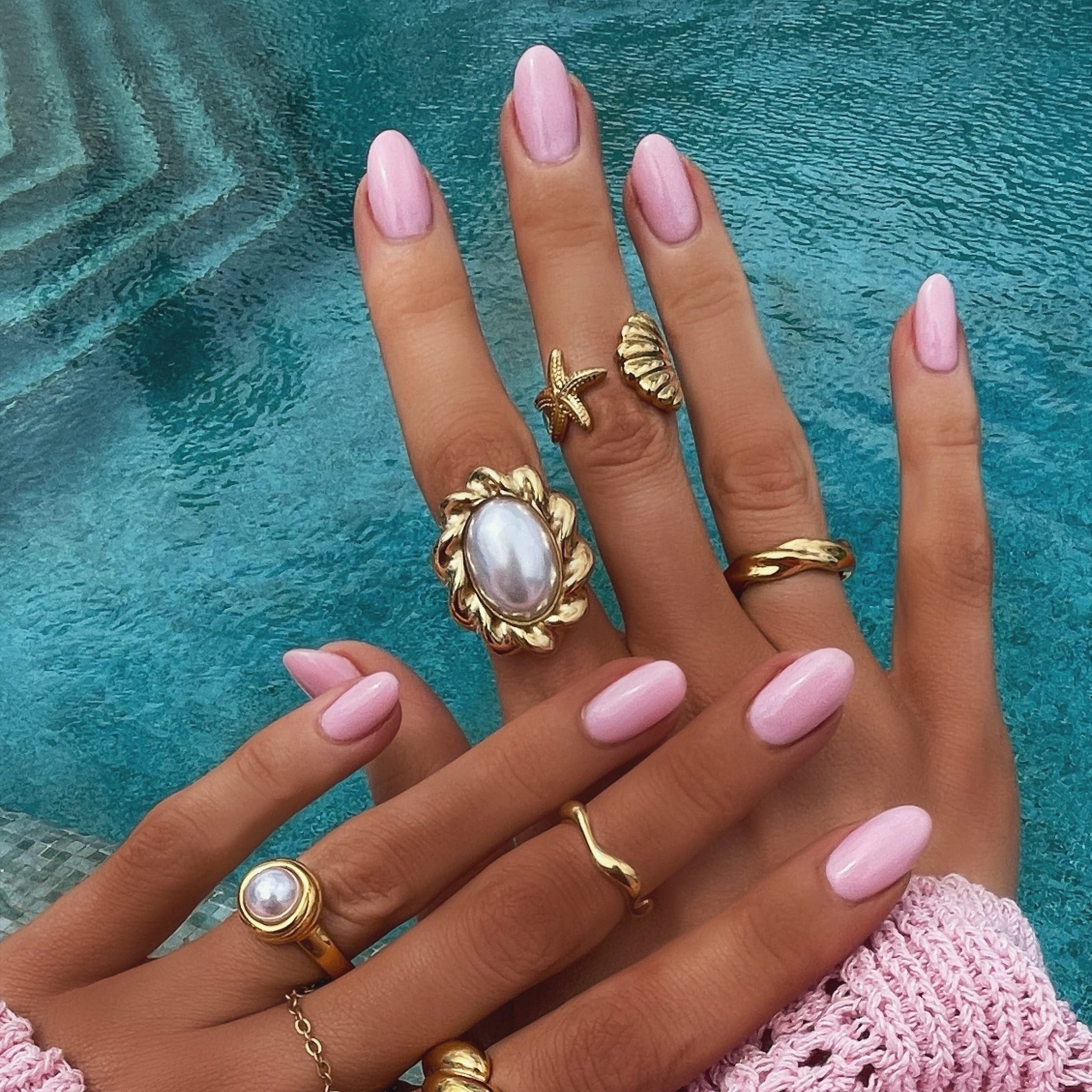 Bohomoon Stainless Steel Samaria Pearl Ring