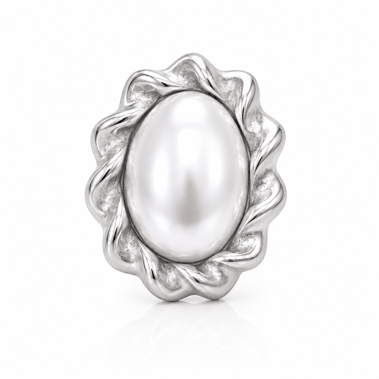 Bohomoon Stainless Steel Samaria Pearl Ring