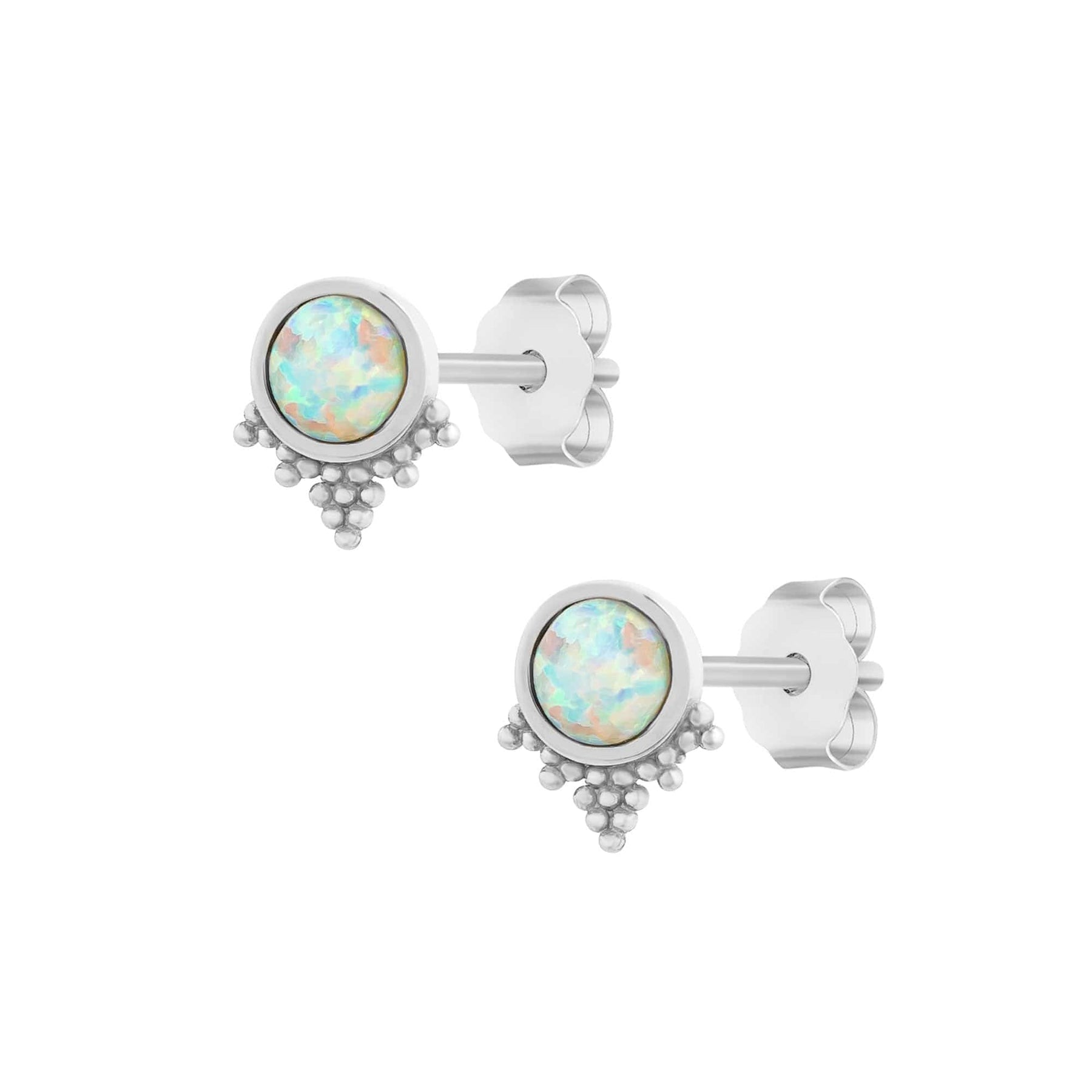 Bohomoon Stainless Steel Sammie Opal Stud Earrings