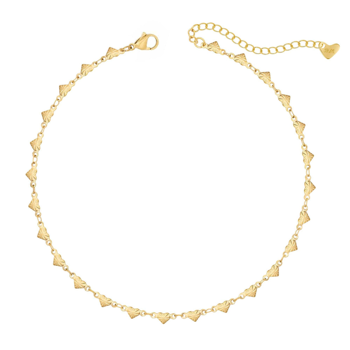 Bohomoon Stainless Steel Santorini Heart Choker