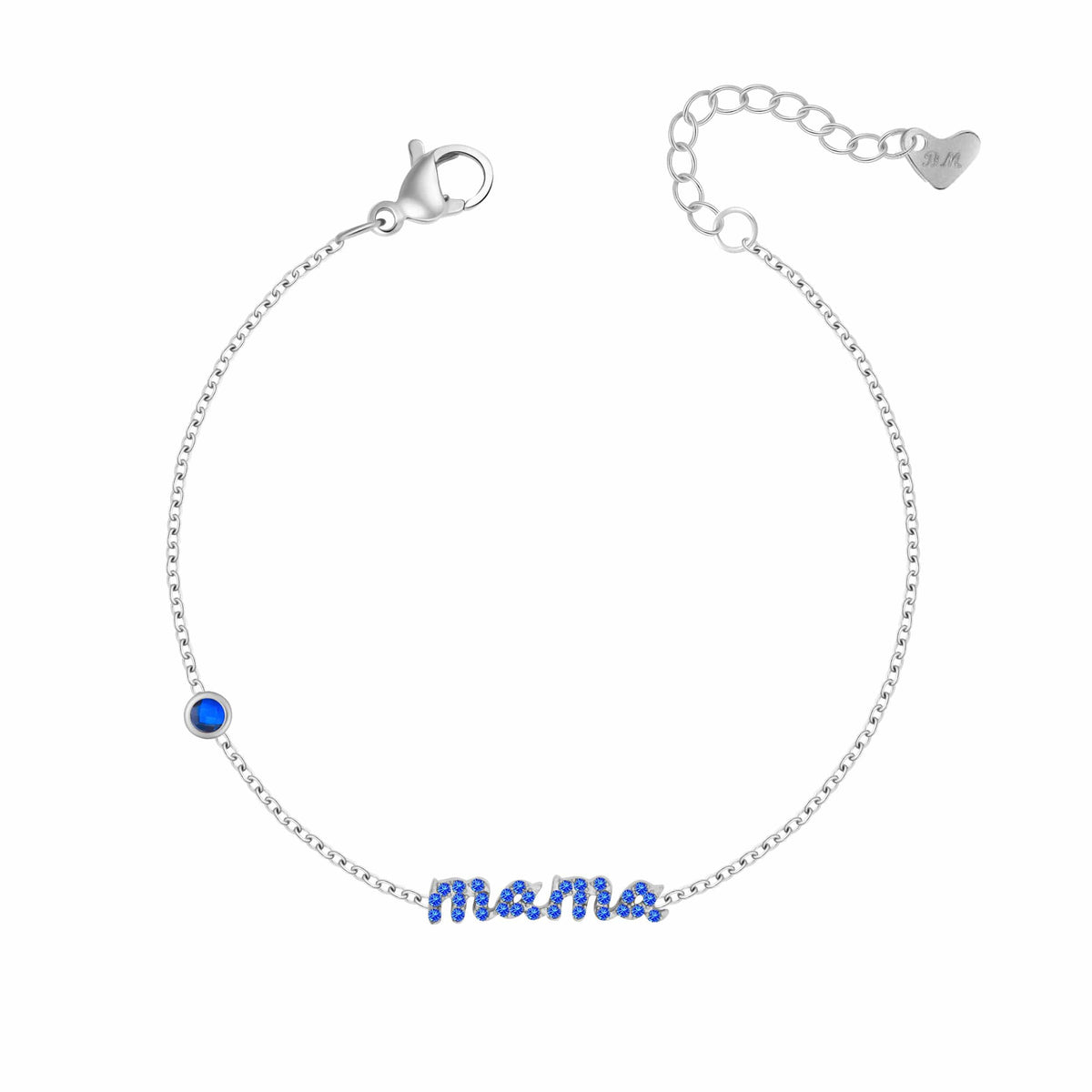 Bohomoon Stainless Steel Sapphire Mama Bracelet
