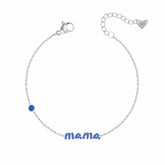 Bohomoon Stainless Steel Sapphire Mama Bracelet