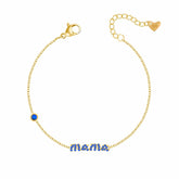 Bohomoon Stainless Steel Sapphire Mama Bracelet