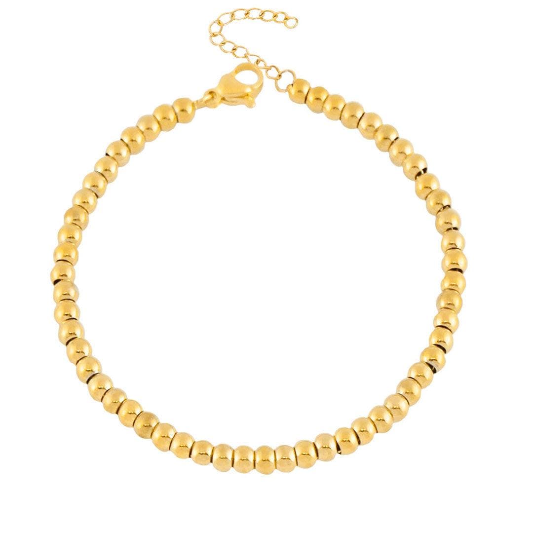 BohoMoon Stainless Steel Sariah Beaded Bracelet Gold
