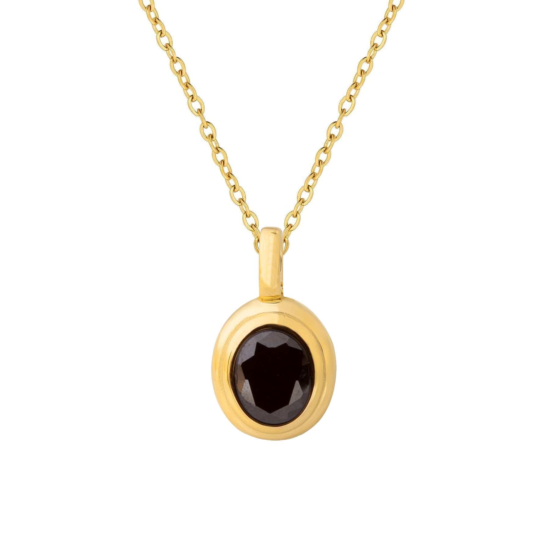 BohoMoon Stainless Steel Sawyer Necklace Gold / Black