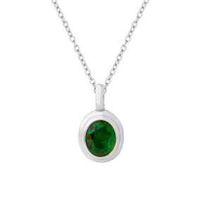 BohoMoon Stainless Steel Sawyer Necklace Silver / Green