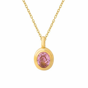 BohoMoon Stainless Steel Sawyer Necklace Gold / Pink