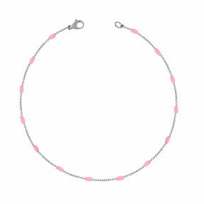 BohoMoon Stainless Steel Seabreeze Bracelet Silver / Pink / Small