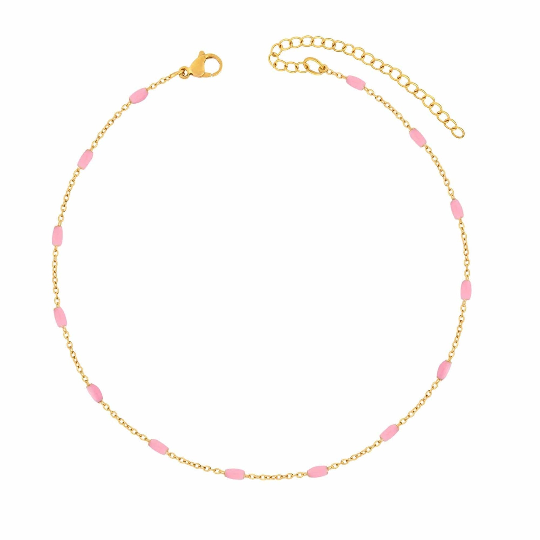 BohoMoon Stainless Steel Seabreeze Choker Gold / Pink