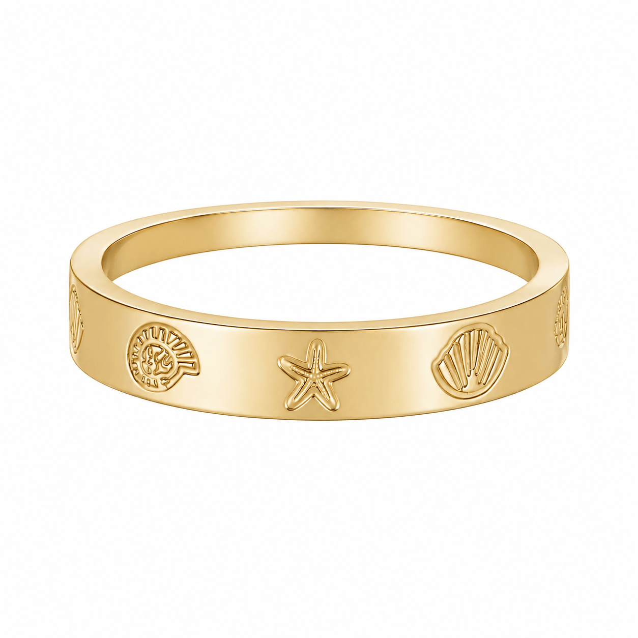 Bohomoon Stainless Steel Seashore Ring