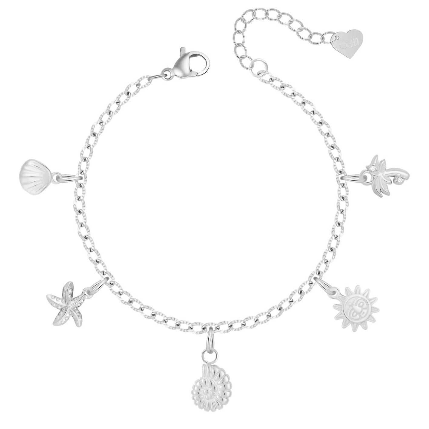Bohomoon Stainless Steel Seaside Charm Bracelet