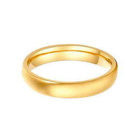 BohoMoon Stainless Steel Sense Plain Band Ring Gold / US 6 / UK L / EUR 51 (small)