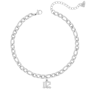 Bohomoon Stainless Steel Sequence Figaro Year Anklet