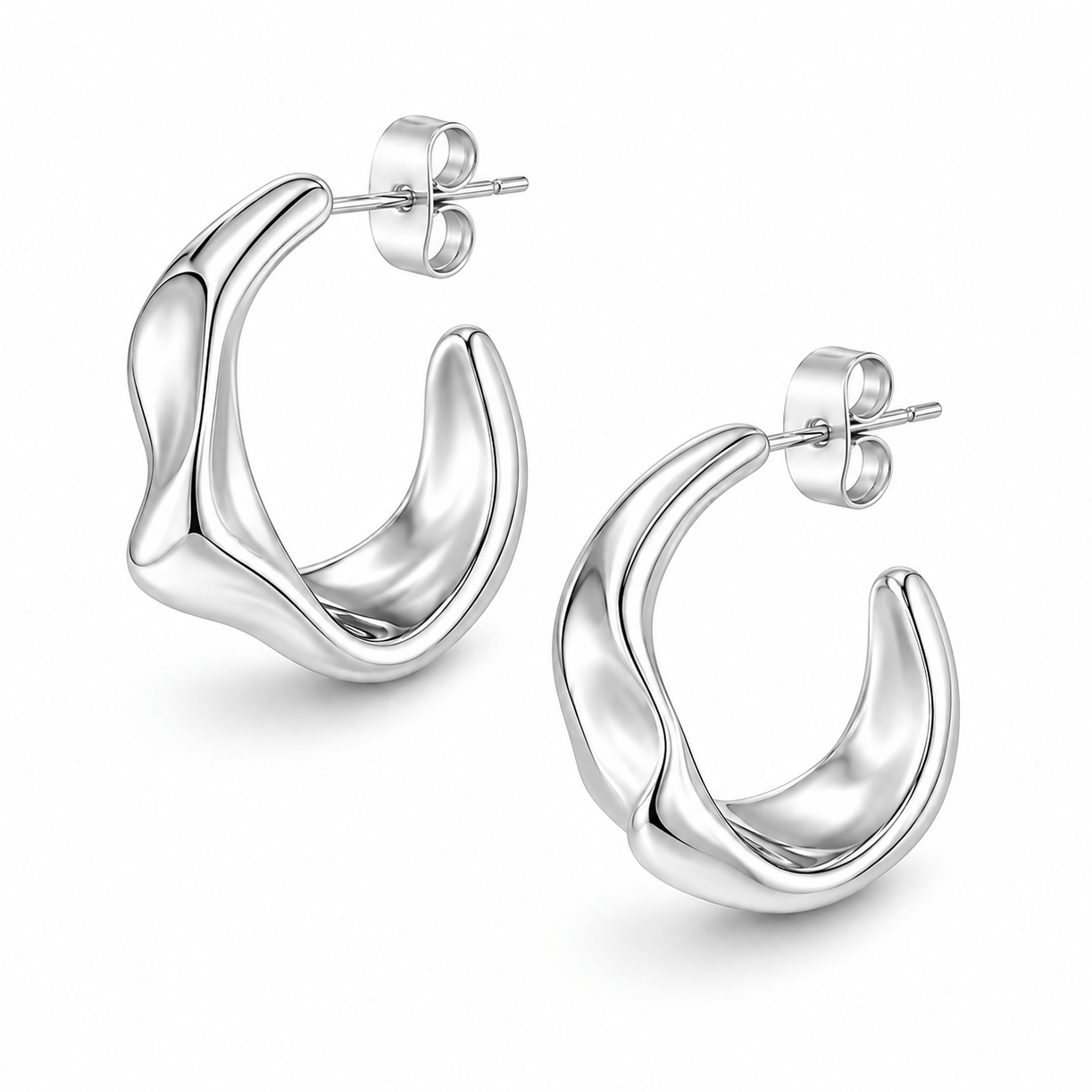 Bohomoon Stainless Steel Seraphina Hoop Earrings