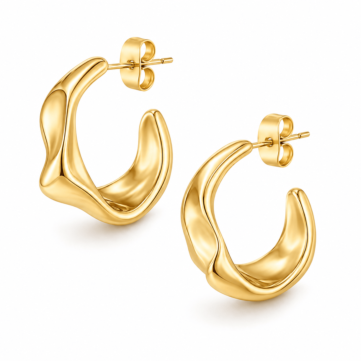 Bohomoon Stainless Steel Seraphina Hoop Earrings