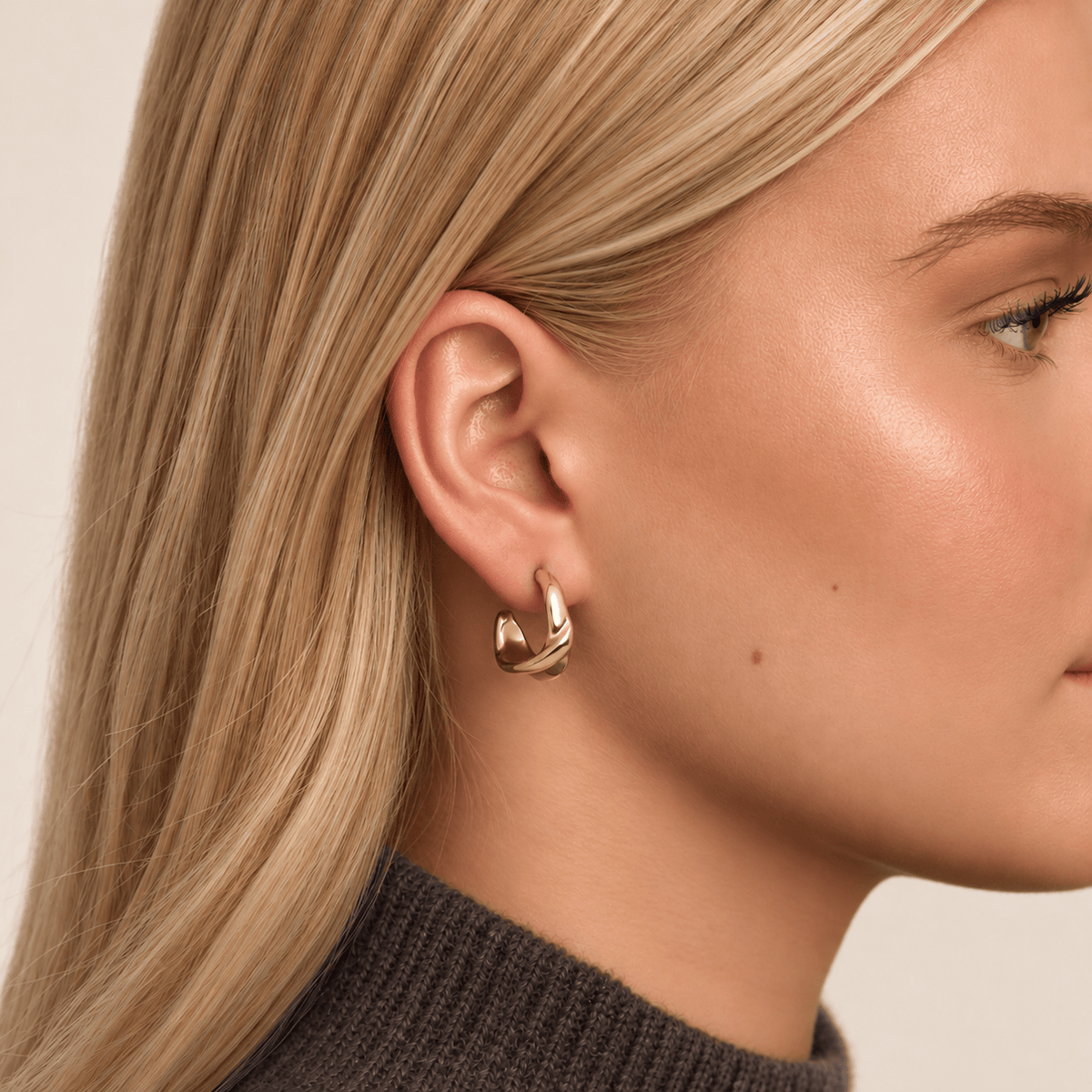 Bohomoon Stainless Steel Seraphina Hoop Earrings