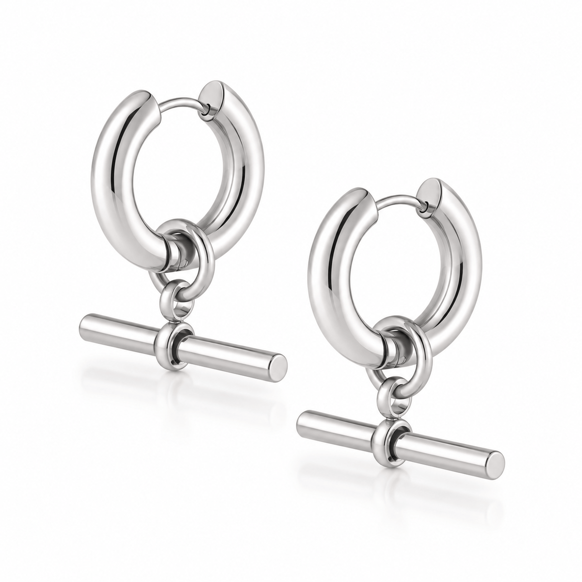 Bohomoon Stainless Steel Set Sail Hoop Earrings