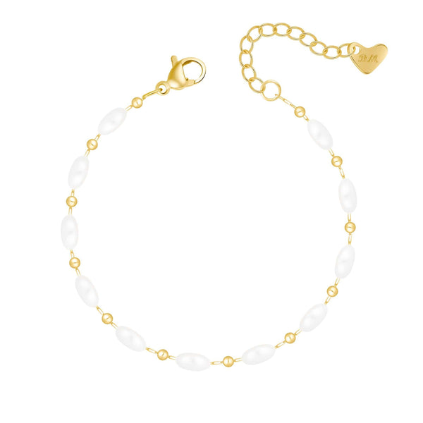 Bohomoon Stainless Steel Sienna Pearl Bracelet