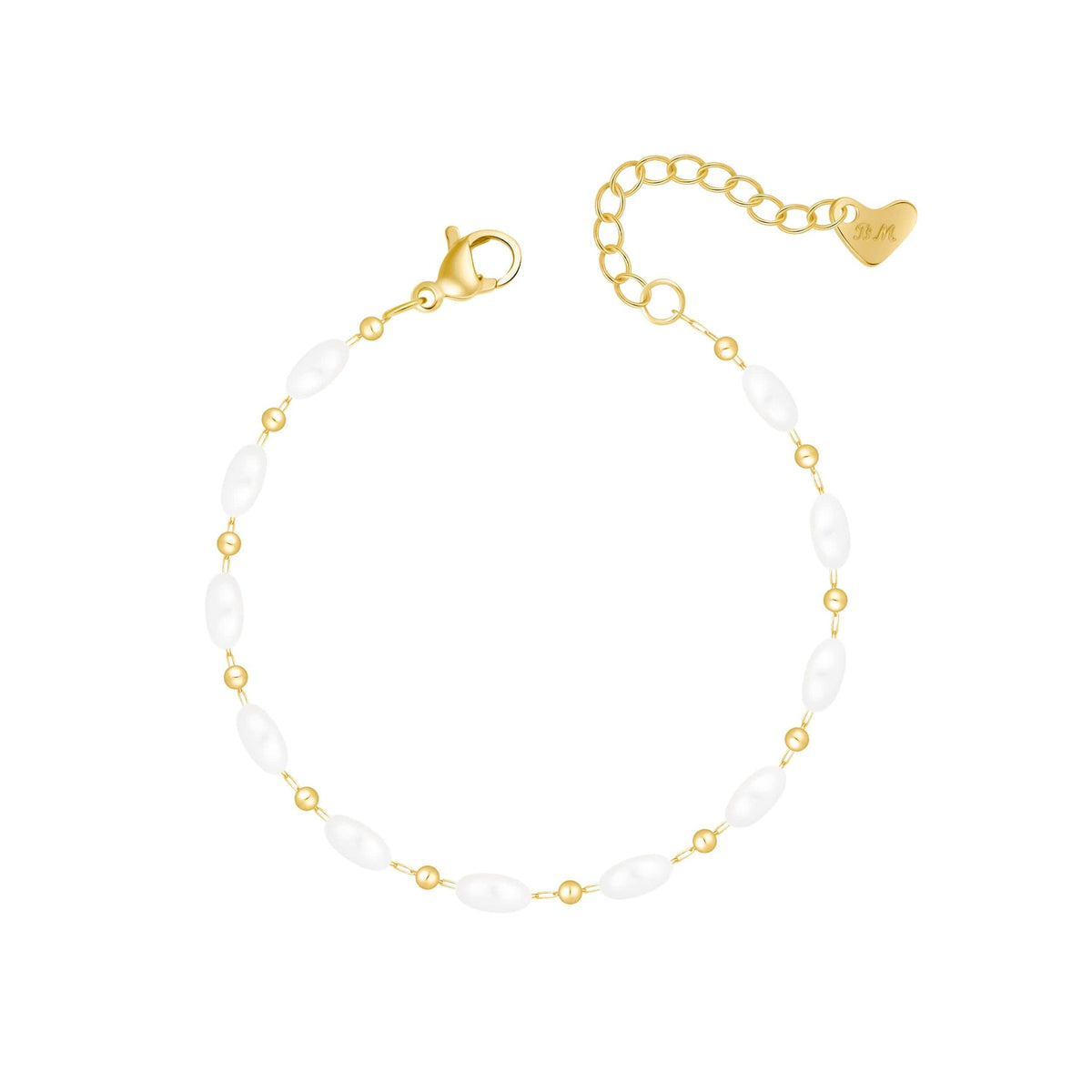 Bohomoon Stainless Steel Sienna Pearl Bracelet