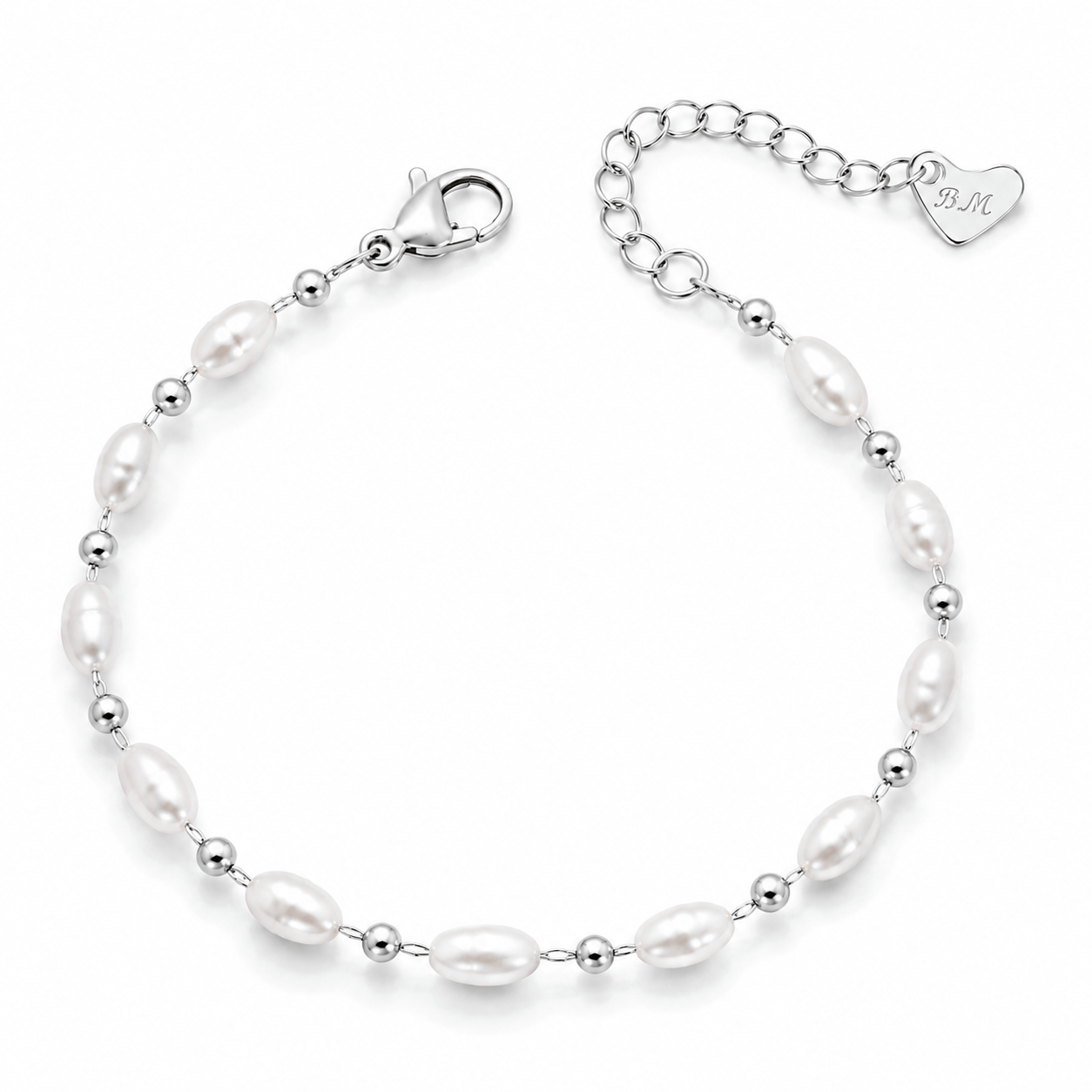 Bohomoon Stainless Steel Sienna Pearl Bracelet