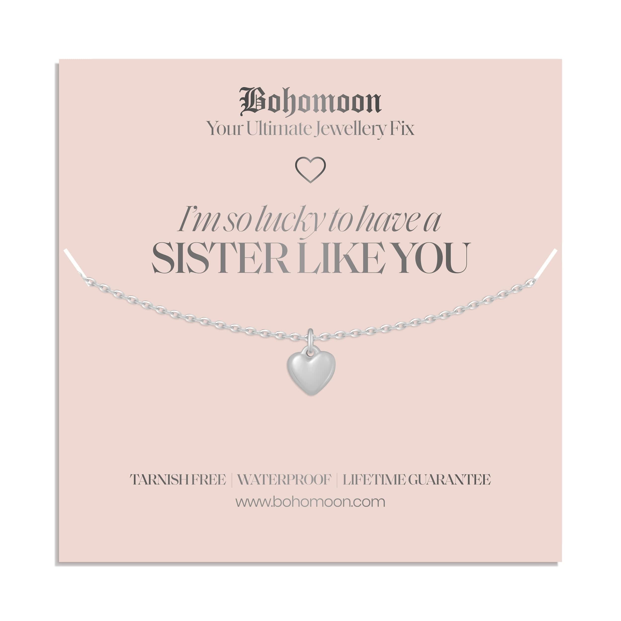 Bohomoon Stainless Steel Sister Necklace