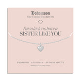 Bohomoon Stainless Steel Sister Necklace