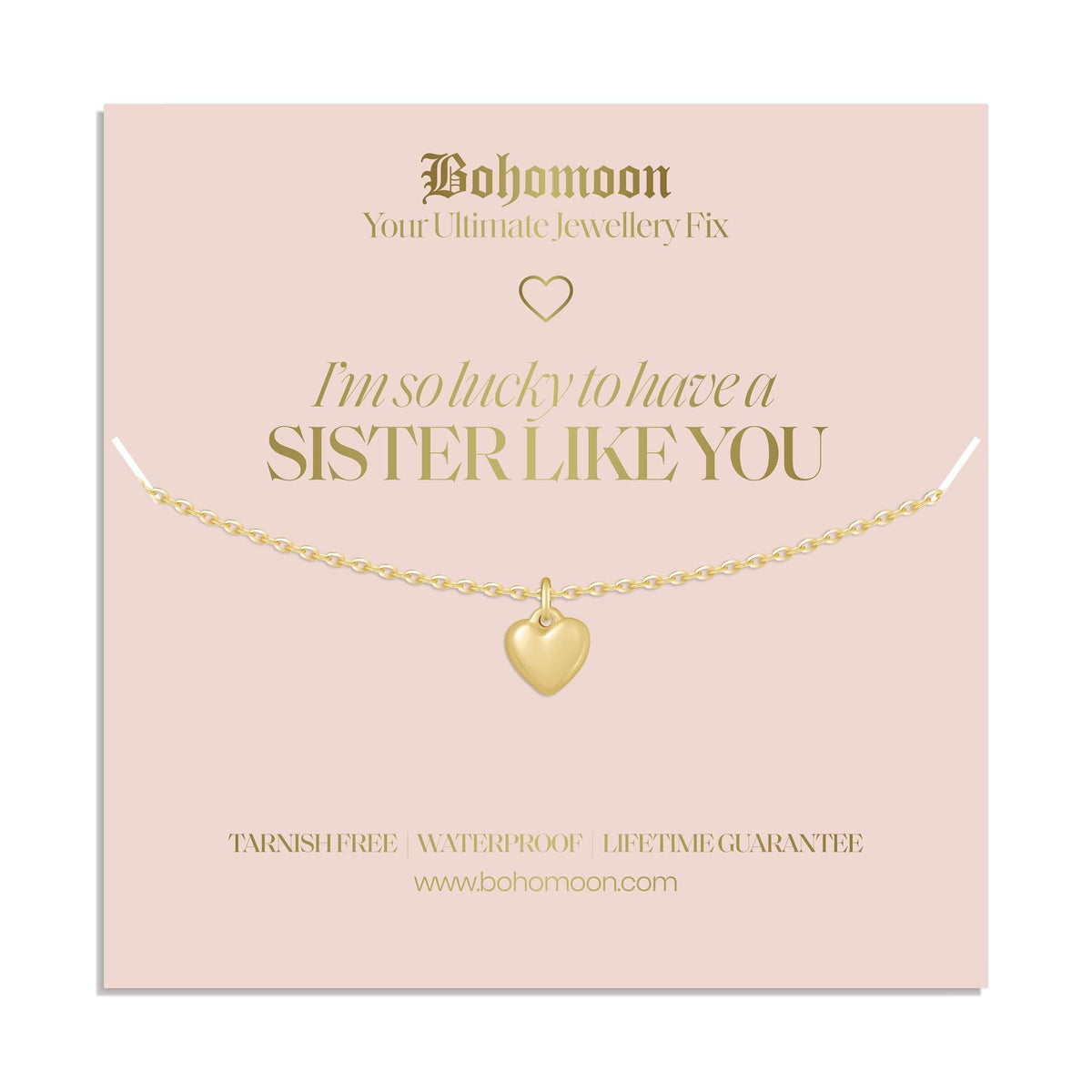 Bohomoon Stainless Steel Sister Necklace