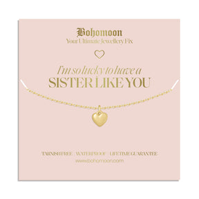 Bohomoon Stainless Steel Sister Necklace