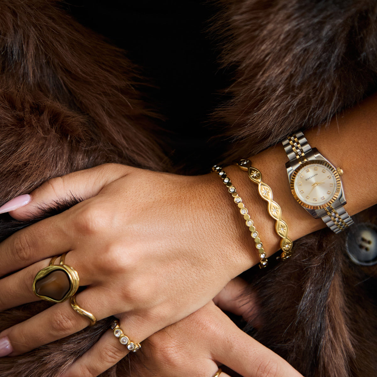Bohomoon Stainless Steel Sylvie Watch - Mixed Metal