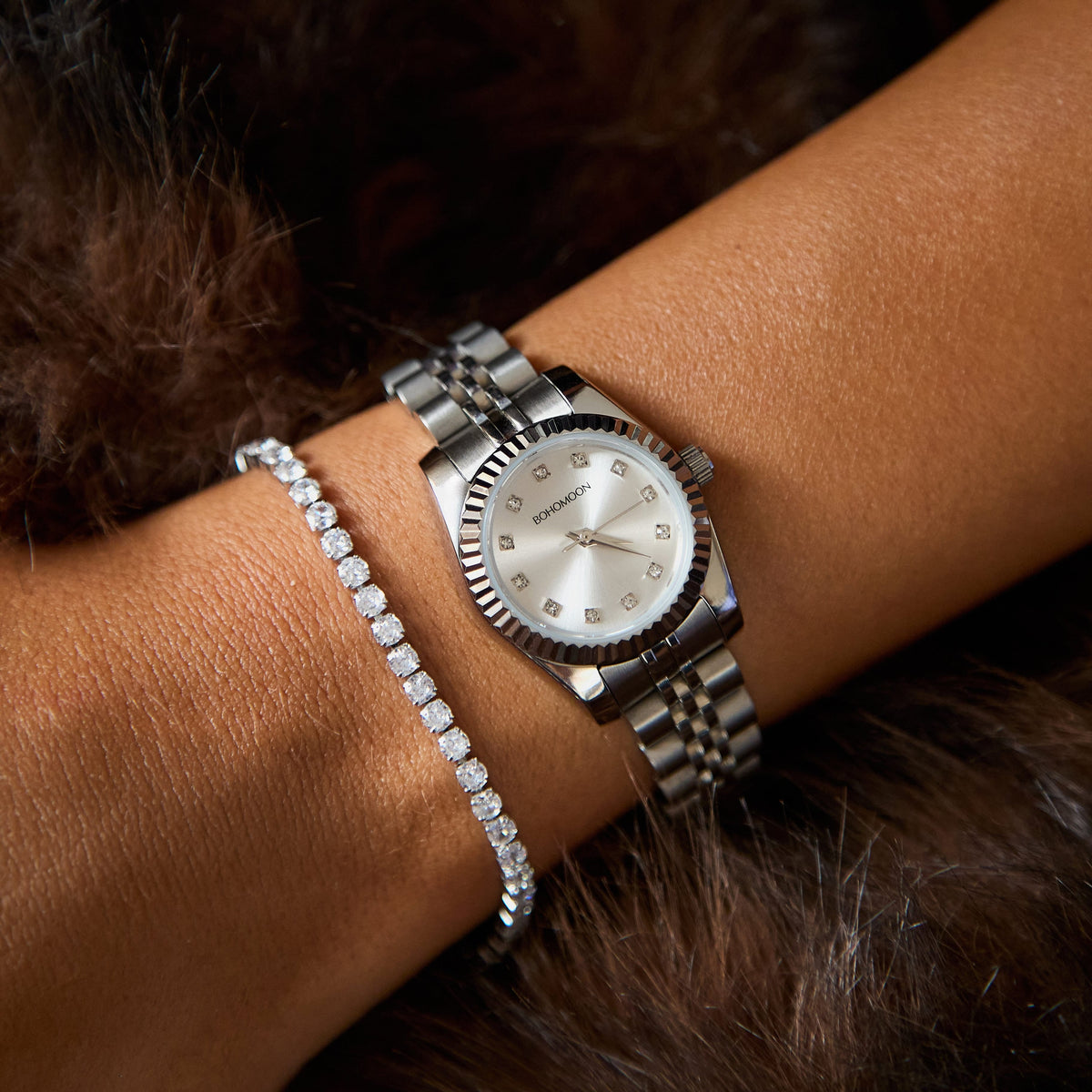 Bohomoon Stainless Steel Sylvie Watch - Silver