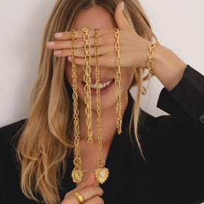 Bohomoon Stainless Steel Smitten TBar Necklace