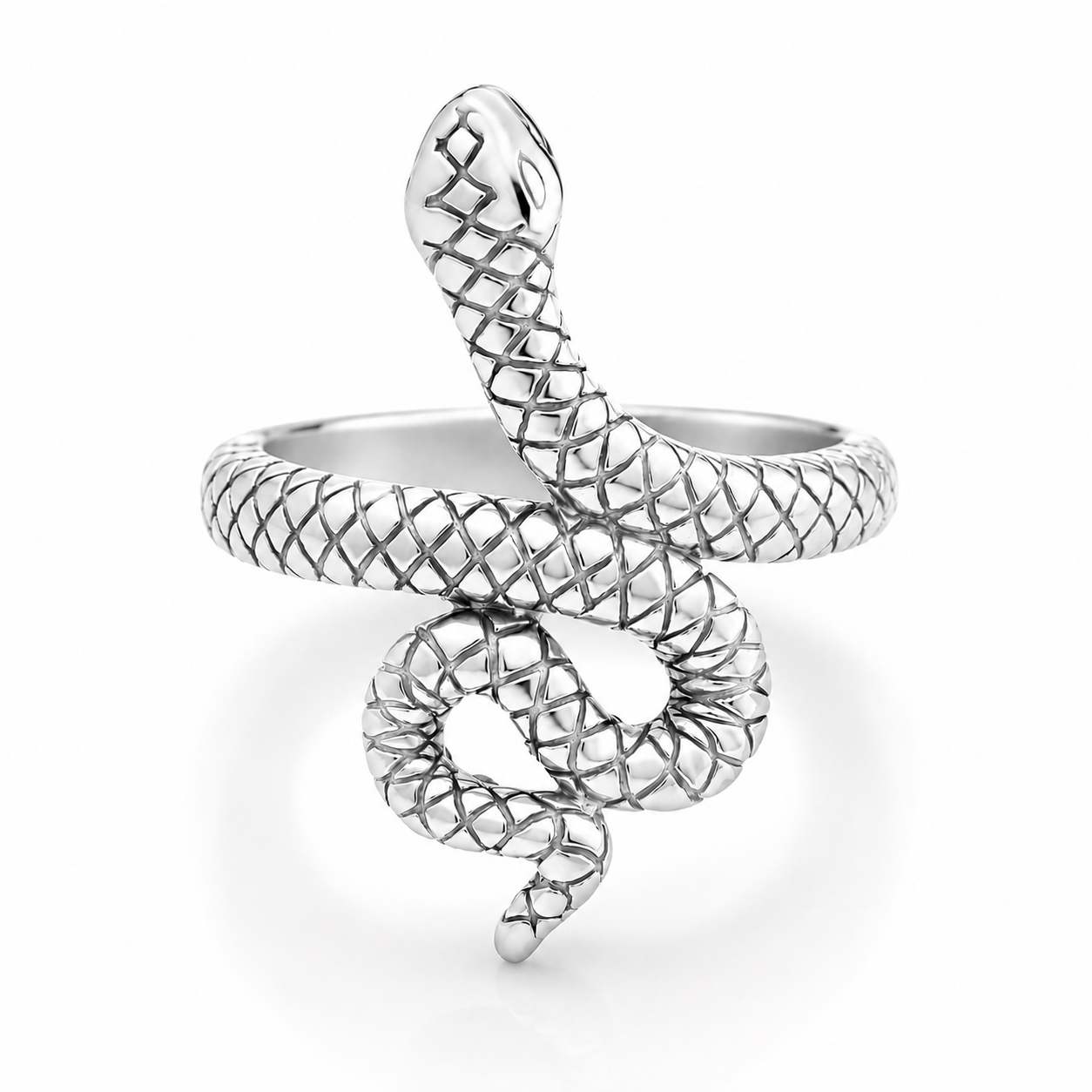Bohomoon Stainless Steel Snake Charmer Ring