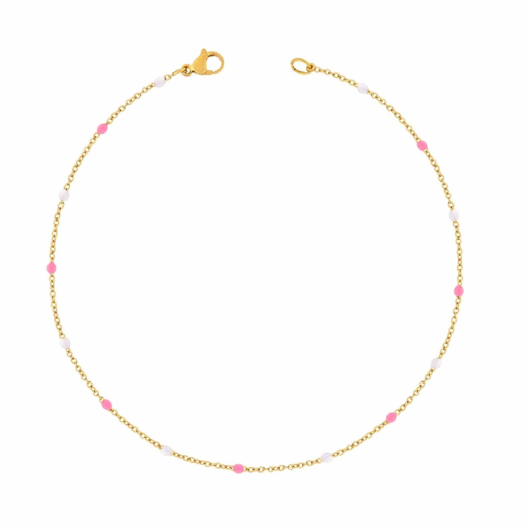 BohoMoon Stainless Steel Soda Bracelet Gold / Pink / Small