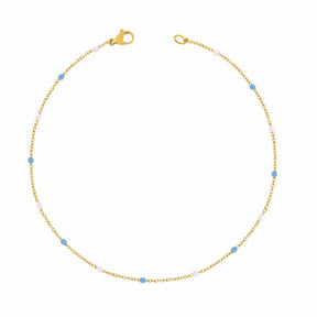 BohoMoon Stainless Steel Soda Bracelet Gold / Blue / Small