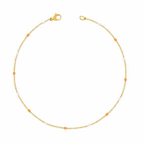 BohoMoon Stainless Steel Soda Bracelet Gold / Orange / Small