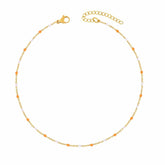 BohoMoon Stainless Steel Soda Choker Gold / Orange