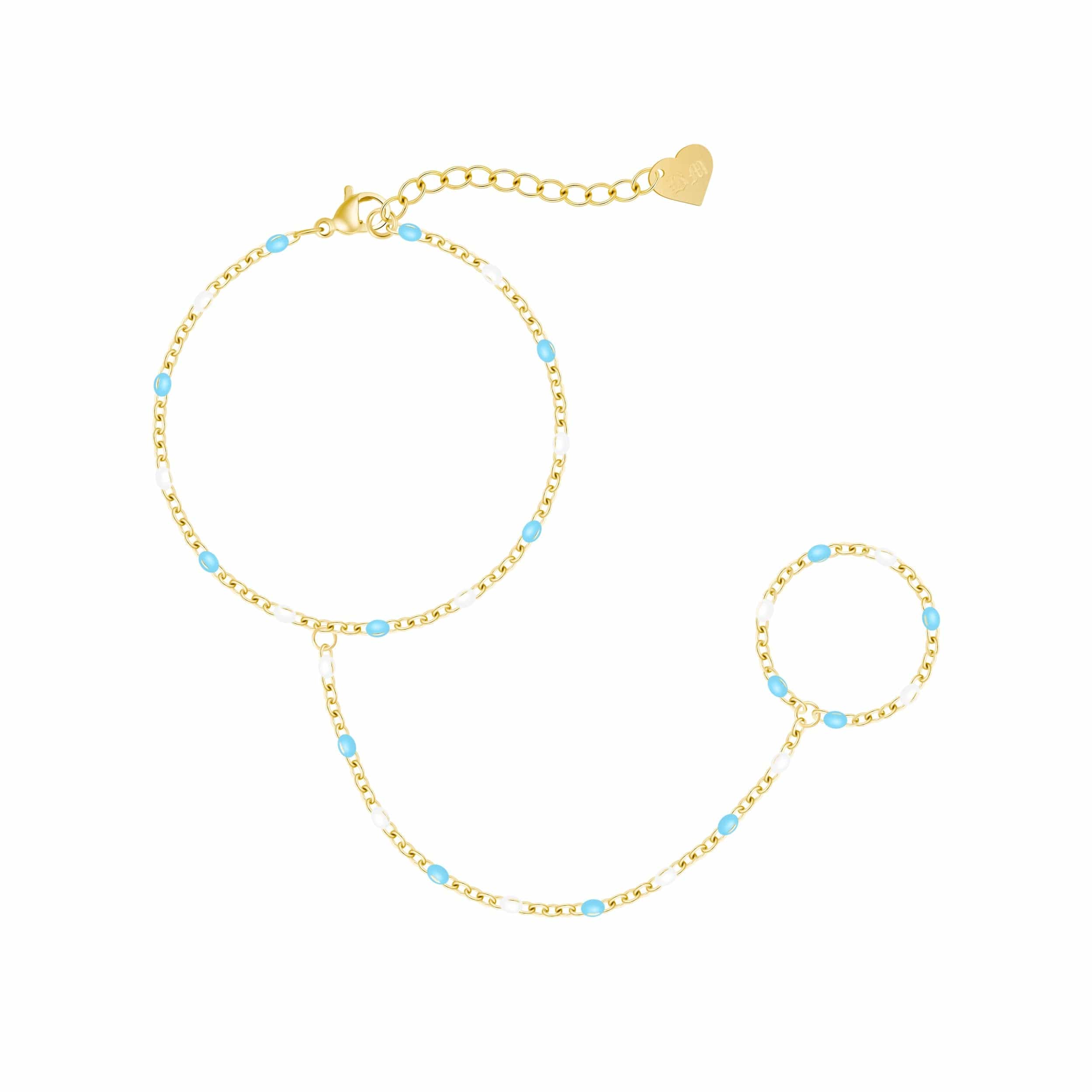 Bohomoon Stainless Steel Soda Hand Chain Bracelet