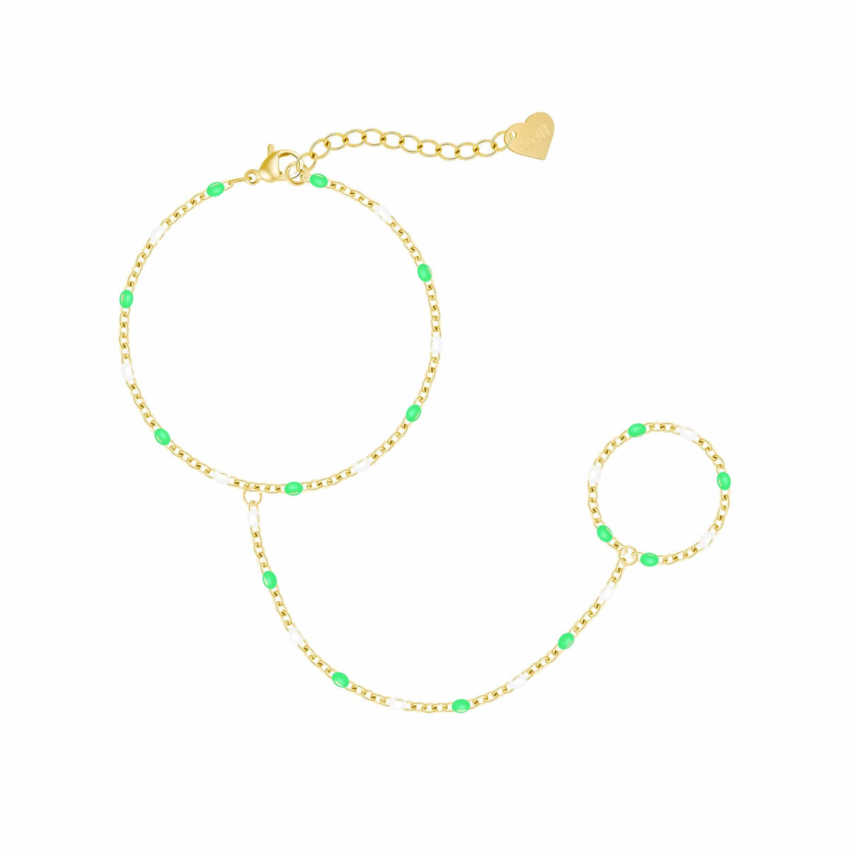 Bohomoon Stainless Steel Soda Hand Chain Bracelet