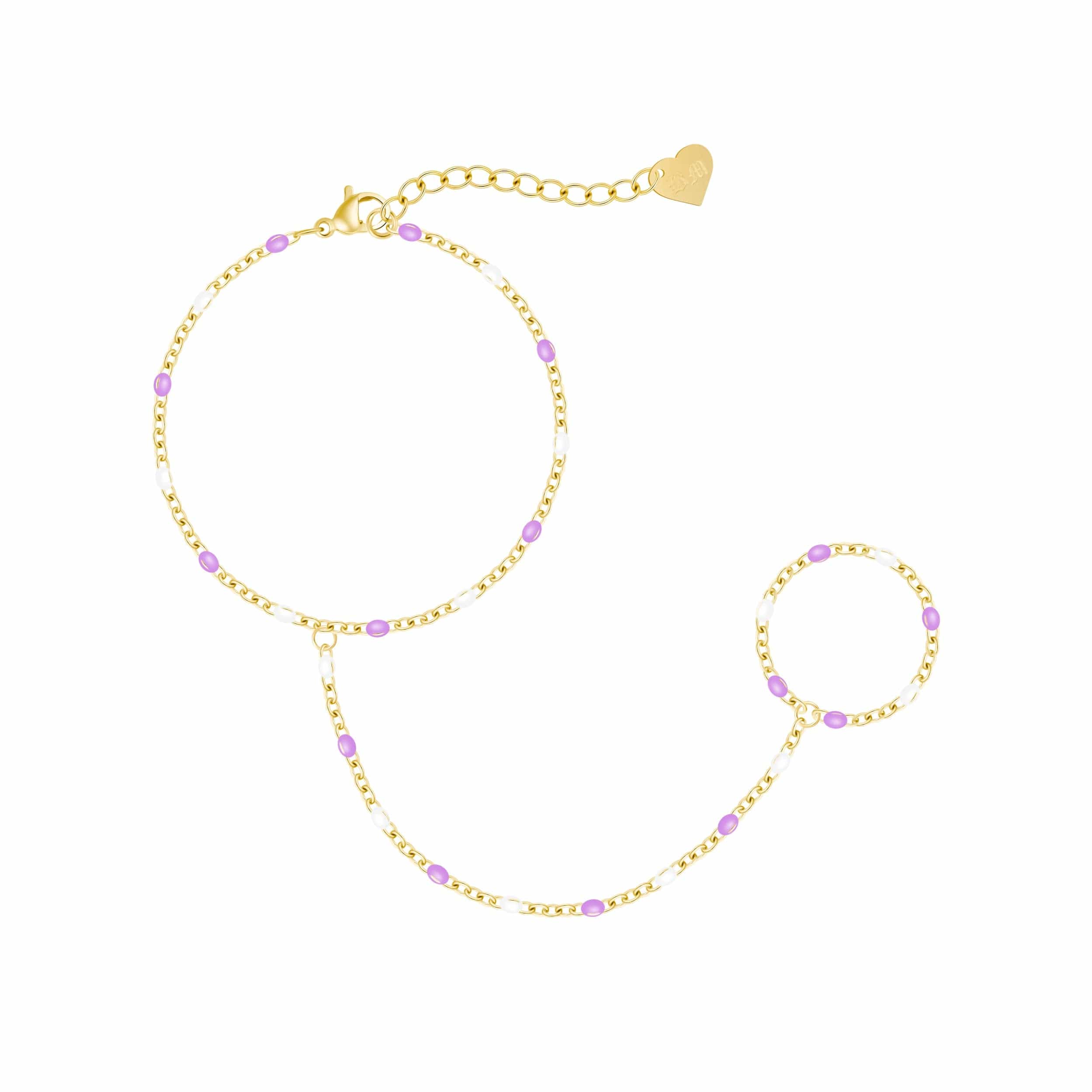 Bohomoon Stainless Steel Soda Hand Chain Bracelet