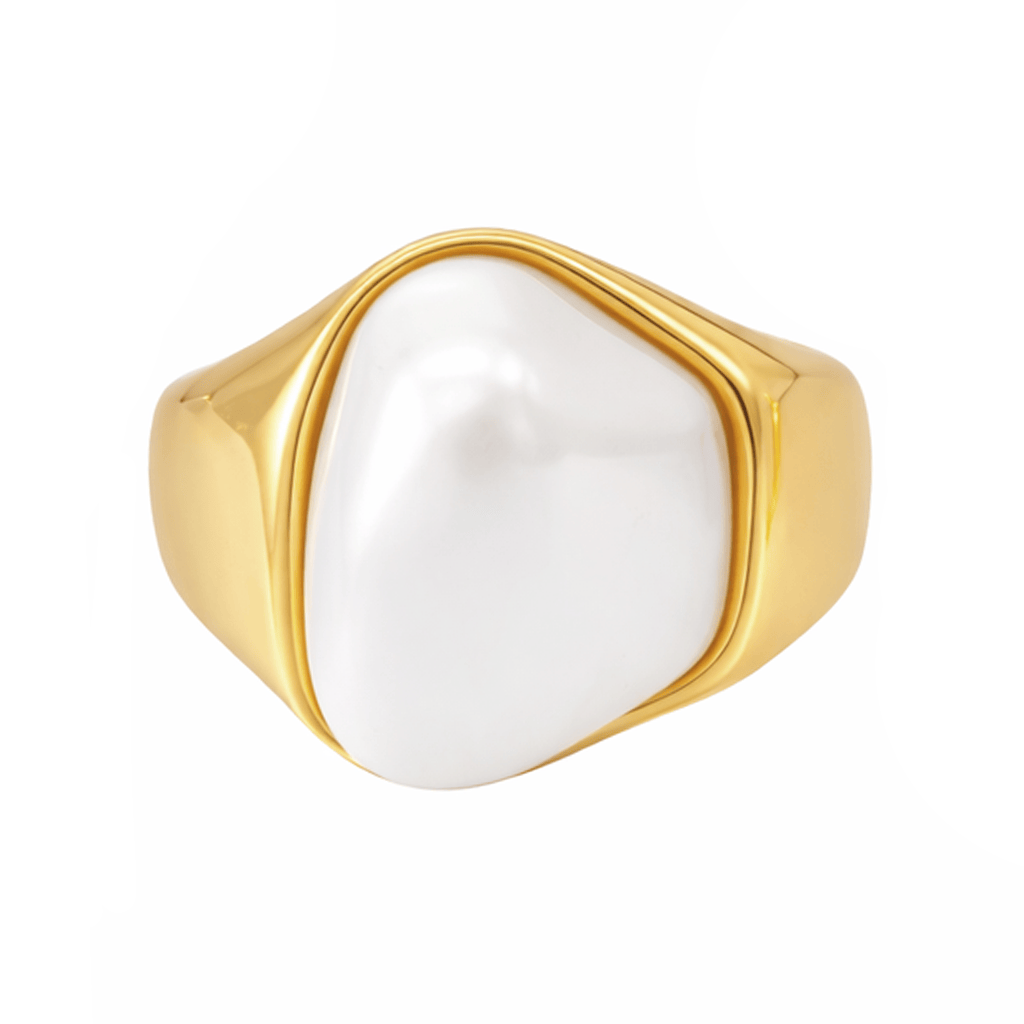 Bohomoon Stainless Steel Soho Pearl Ring
