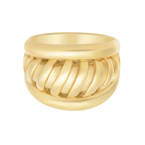 BohoMoon Stainless Steel Solemn Ring Gold / US 7 / UK N / EUR 54 (medium)
