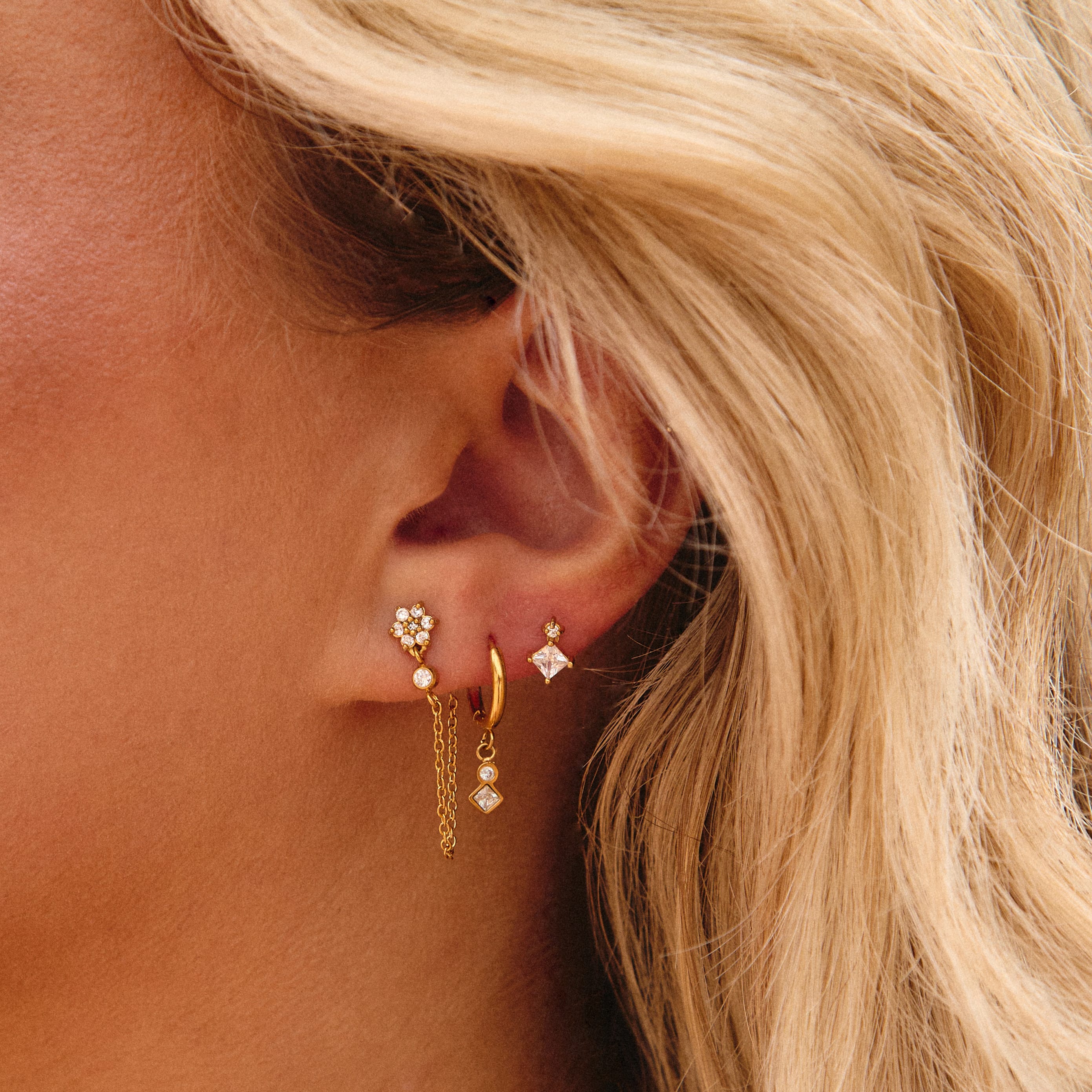 Bohomoon Stainless Steel Solene Stud Earrings