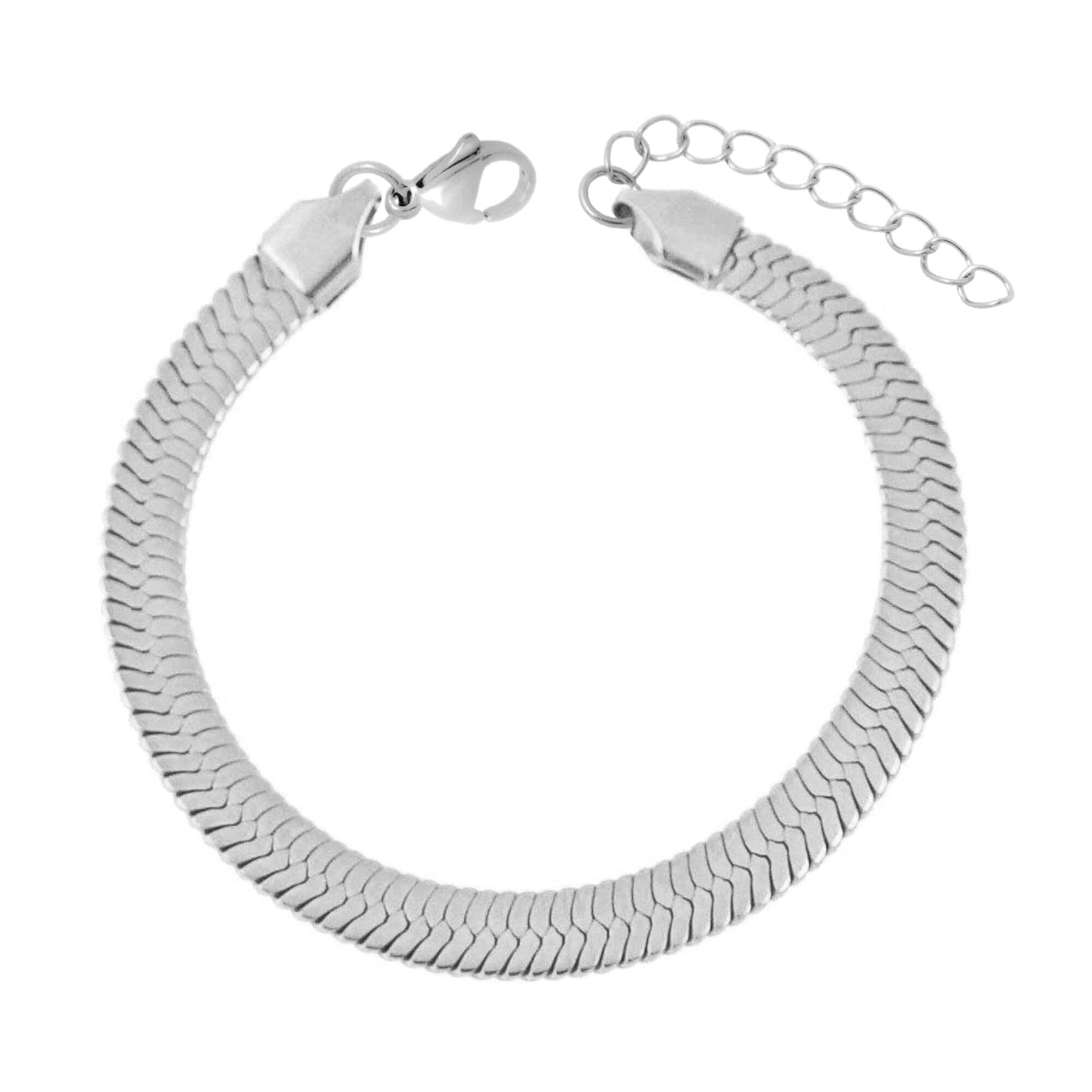 BohoMoon Stainless Steel Sophie Anklet Silver