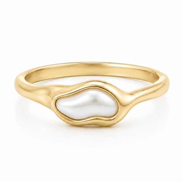 Bohomoon Stainless Steel Sorelle Pearl Ring