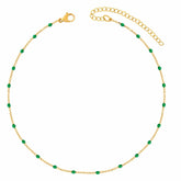 BohoMoon Stainless Steel Sorrento Belly Chain Gold / Small / Green