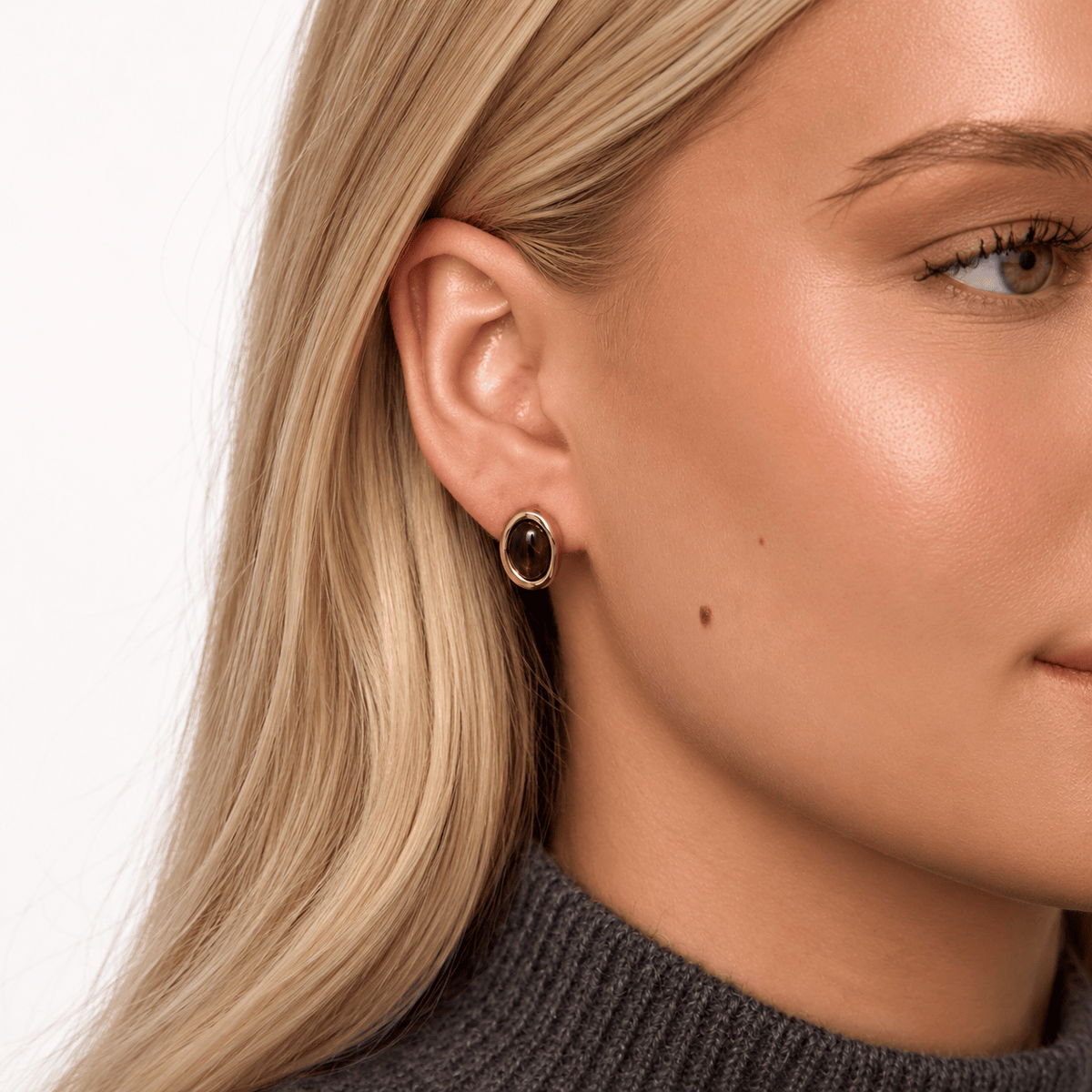 Bohomoon Stainless Steel Sorrow Stud Earrings