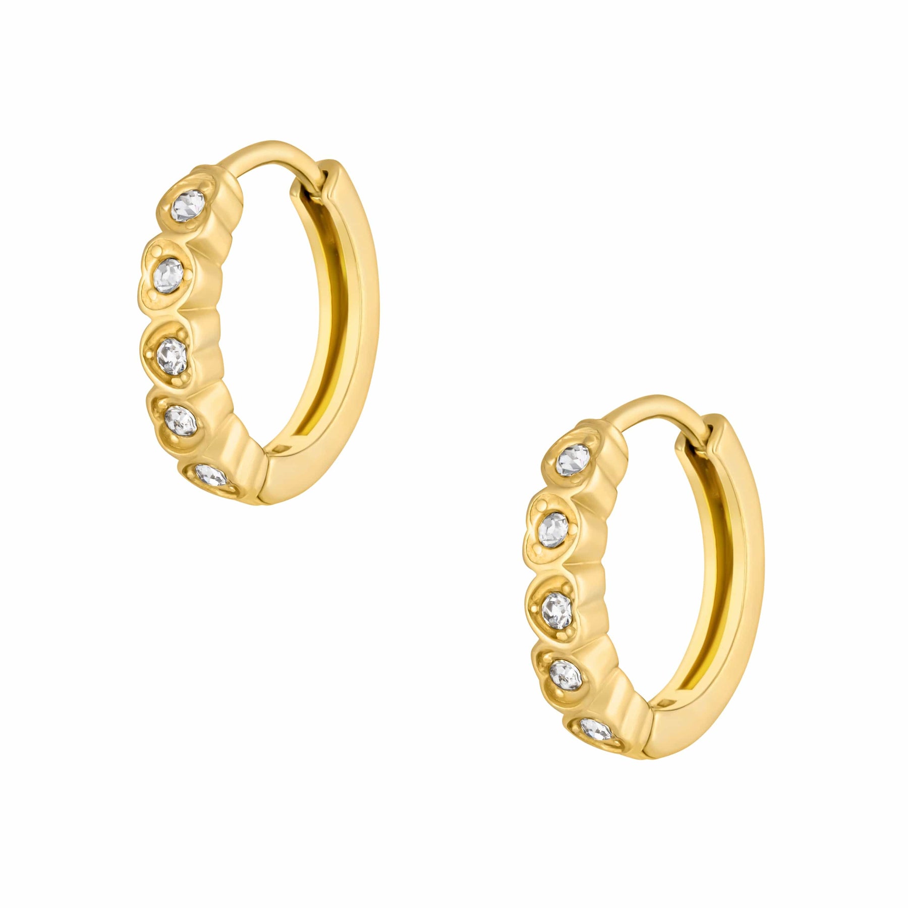 Bohomoon Stainless Steel Soulmate Hoop Earrings