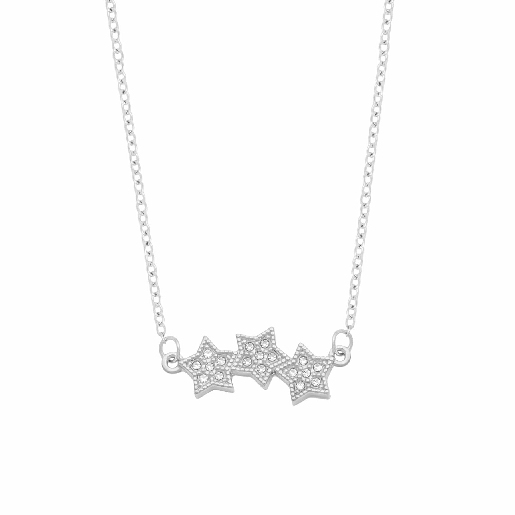 BohoMoon Stainless Steel Space Necklace Silver